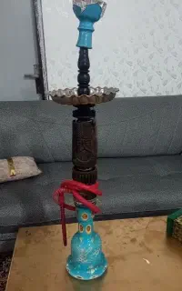 قلیان چوب گردو کنده کاری