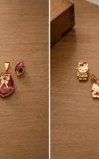 ست بدلیجات رنگ ثابت و اکسسوری های دخترانه