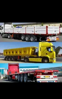 موسسه حمل باربری انواع تریلی تک جفت کامیون کفی