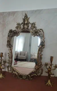 آینه شمعدان برنز