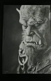 تابلو نقاشی سیاه قلم هایپررئال