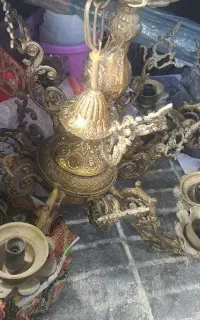 ۲ عدد لوستر تمام برنز خیلی سنگین