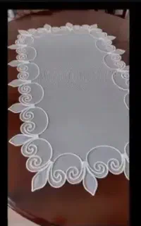 رومیزی با نخ قیطان