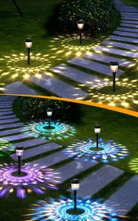 چراغ ویلایی و چمنی
