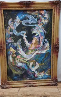تابلو رنگ روغن روی تترون