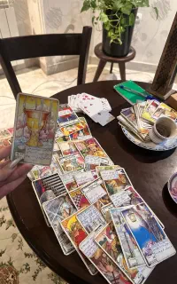 فال تضمینی ورق تاروت قهوه