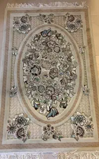 قالیچه گل برجسته شیک