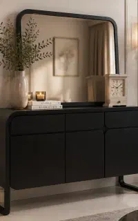 آینه و کنسول شمعدان مدرن کلاسیک جهیزیه لابی هتل