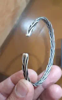 دسبند نقره بنگل شش بافت