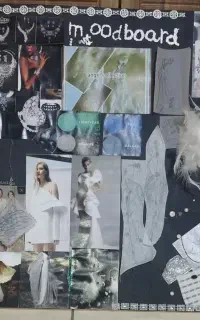 تابلو پایان کار طراحی لباس و مد mood board