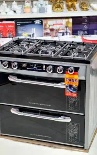 اجاق گاز ۵ شعله پارس صفحه لعابی