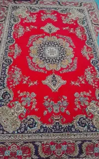 فرش گلبافت قرمز 9 متری