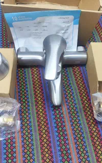 شیر دوش حمام کسری مدل آبتین کروم مات