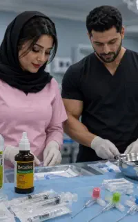 تزریقات پانسمان سرم آزمایش پرستار تزریق 40٪ تخفیف
