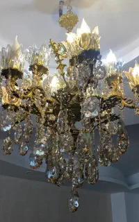 لوستر برنج ۱۲ شاخه