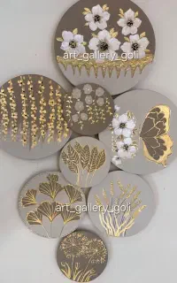 دیوارکوب وتابلو بشقاب سفالی تابلو مدرن