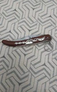 چاقوی المانی دنده داربادسته چوب گردو اکاپی