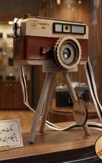 دوربین دکوری چوبی دست ساز