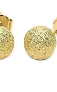 گوشواره میخی و انگشتر طلا