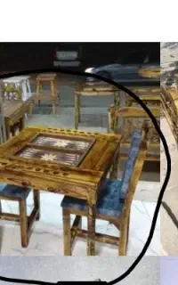 میز تخته نرد و غذا خوری دونفره سالم