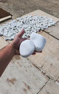 قلوه سنگ سفید سایز پرتقالی