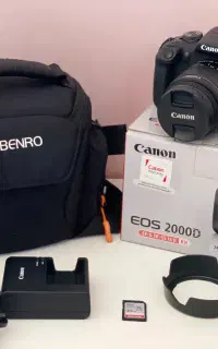 دوربین Canon 2000D در حد نو به همراه لوازم جانبی