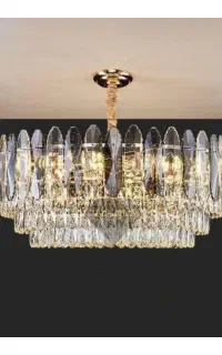 لوستر الماس.کریستالی آویز دایره کد ۵۵۰۰.AC light