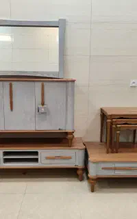 ست آینه کنسول.میز جلو مبلی.میز تلویزیون مدل انزو