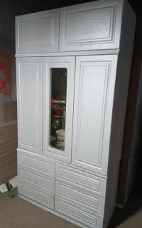 کمدسع تیکه120عمق50 ریل سه تیکه وکیوم رنگ بندی
