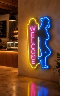 نئون ولکام(welcome)