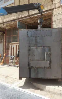 کوره زغال چوب و کربن پسته