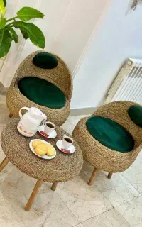 صندلی پاف حصیری باقیمت اقتصادی