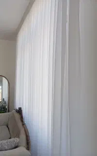 پرده حریر ساده و شیک