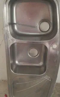 سینک دوقلو کابینت