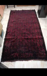 قالیچه آنتیک دستباف طرح ترکمن
