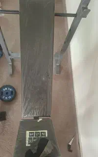 میز چندکاره بدنسازی + ست کامل وزنه و هالتر