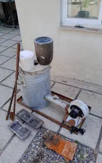 کوره ذوب الومینیم 10 کیلوگرمی. بدون بوته (حراج)