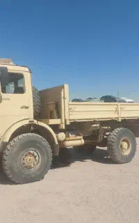 کامیون ارتشی بنز1222اشمیز کمکدار جرثقیل آفرود کمپر