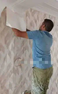 نصب کاغذ دیواری+زیرسازی و رنگ آمیزی/سراسراهواز