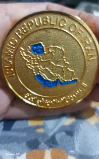 دوعدد مدال روکش آب طلا فروشی