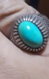 انگشتر نقره فیروزه عجم نیشابور
