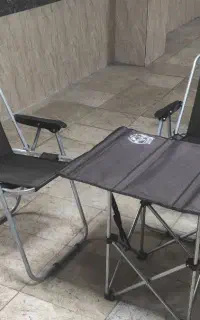 صندلی و میز طبیعت گردی نه فنره