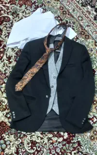 کت جلیقه کروات پیراهن سفید