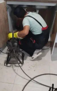 لوله بازکنی فاضلاب فنر برقی و پمپ هواتضمینی٪قشقایی