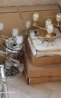 تعداد 12 عدد لوستر کنترل دار اکبند
