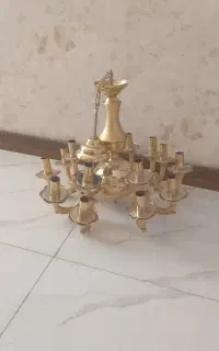 دو عدد لوستر ۱۵ شاخه ای در حد نو