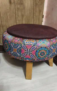 پاف پایه چوبی