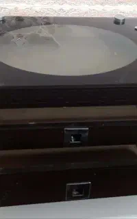 جا قاشقی وچنگالی چوبی پایه بلند  در حد نو