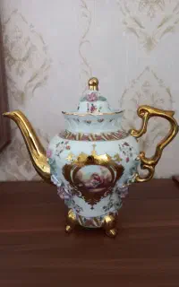 قوری چینی طلاکوب آنل