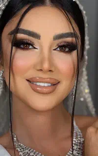 میکاپ و شینیون میکاپ عروس براشینگ کرلی حرفه ای